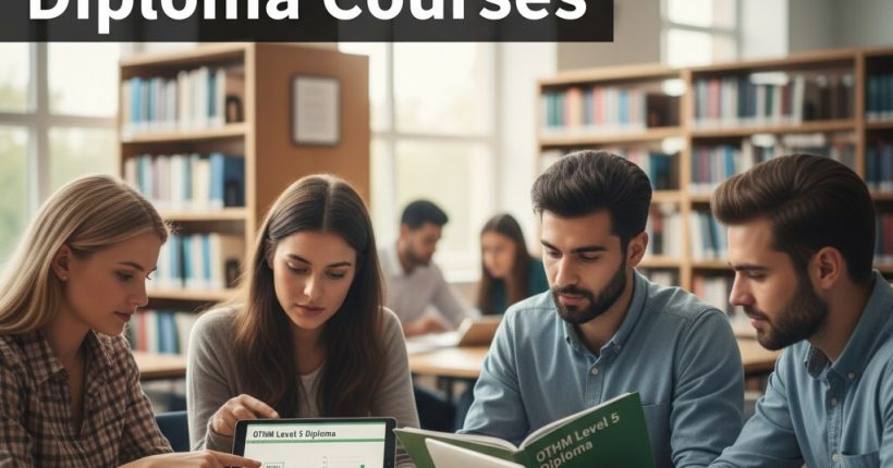 Bangladeshi students studying OTHM Level 5 Diploma with UK university pathway visuals showing education progress from Bangladesh to the UK.