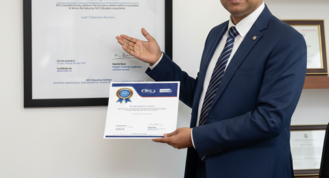 Brit Academy London Awarded Official NCC Education Accreditation